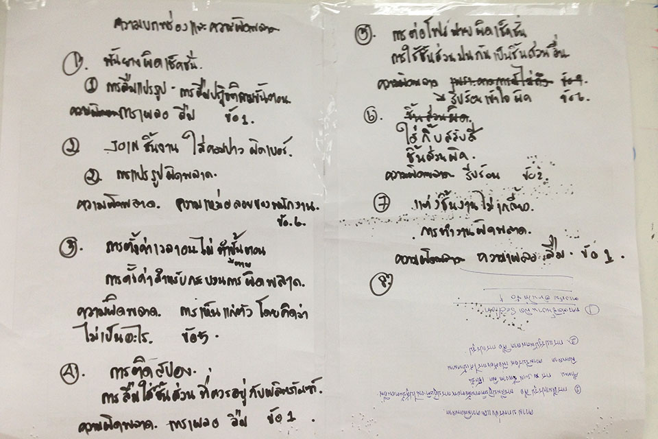 เทคนิคการป้องกันความผิดพลาดในกระบวนการผลิต Poka Yoke